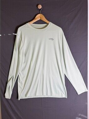 Reel Life Long Sleeve Shirt Mens Size L Fishing Club Graphic UV Sun Protecti